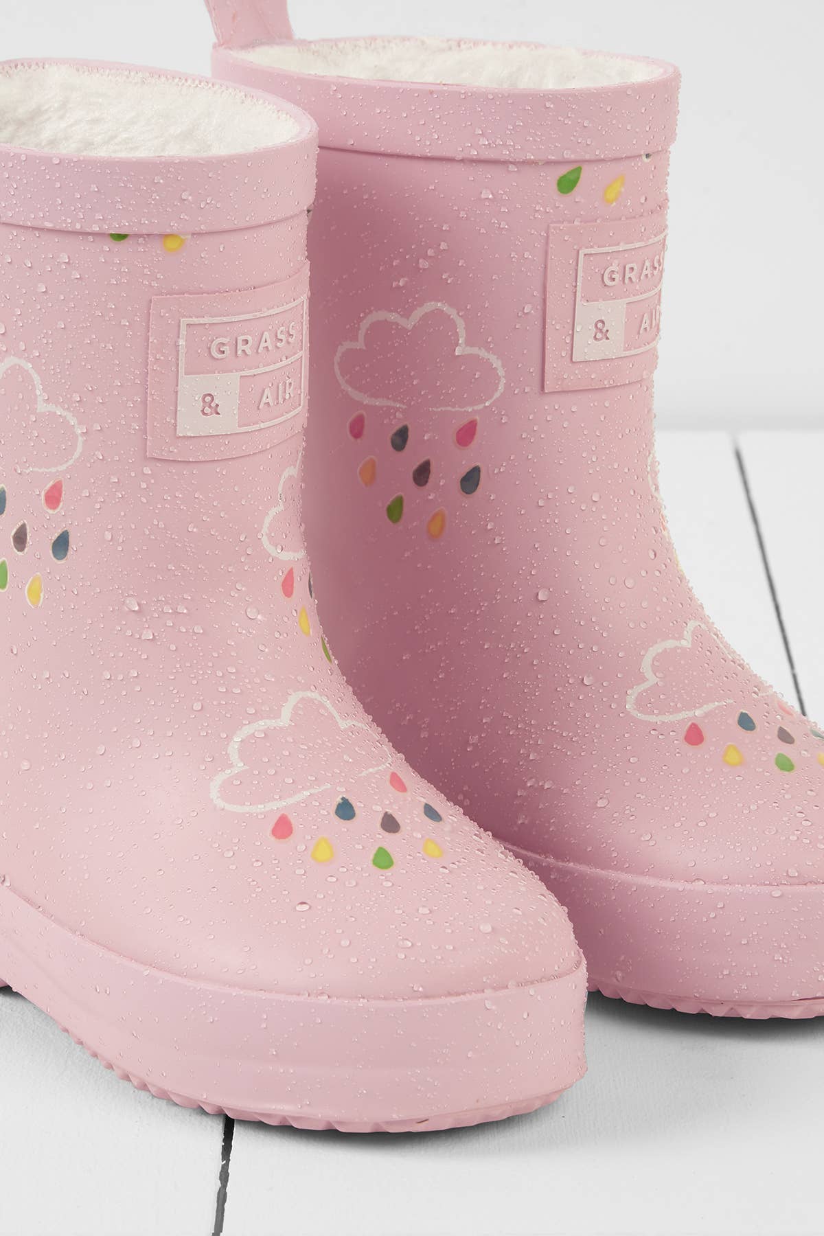 Winter-Gummistiefel für Kinder mit Farbwechsel I Rosa