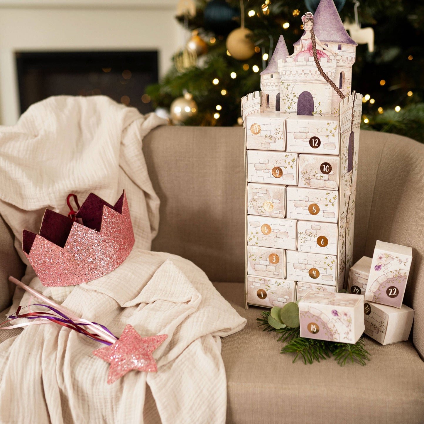DIY Adventskalender I Rapunzel Turm zum Selberbasteln
