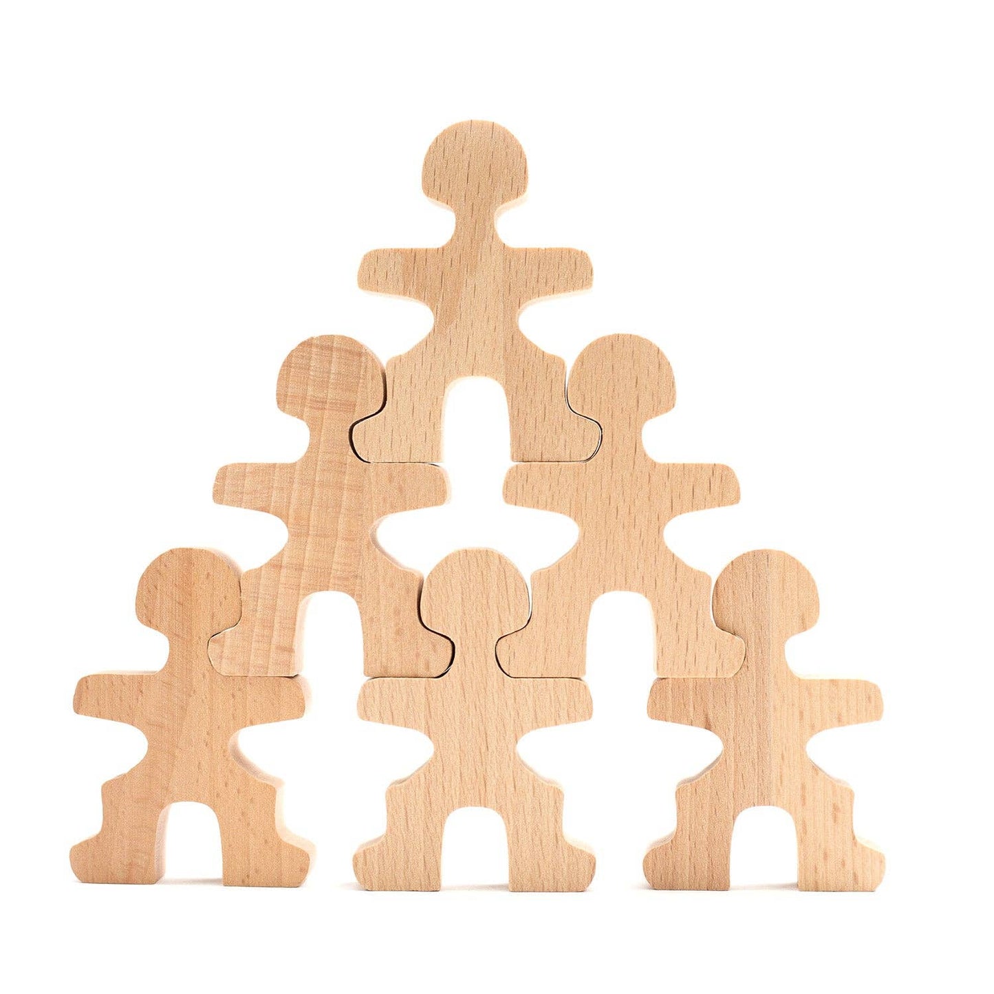 Montessori-Holzfiguren zum Stapeln & Spielen