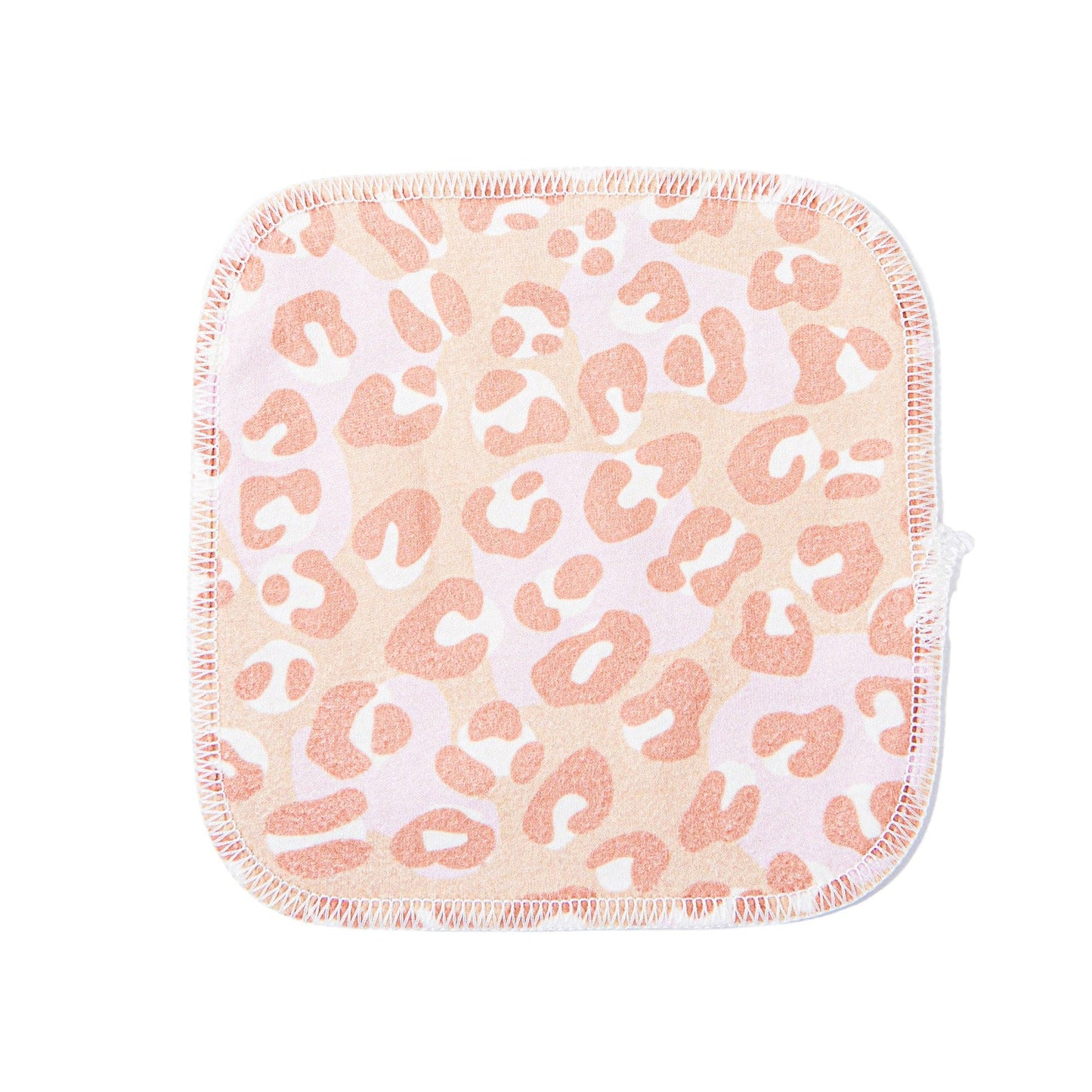 Waschbare Babytücher/Feuchtücher– 10er-Set im Rosa-Leo-Look