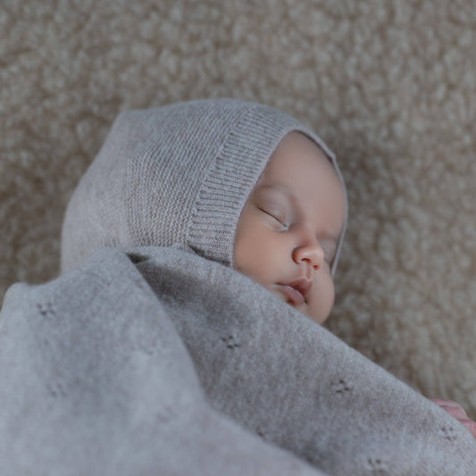 Strickmütze für Babys – aus 100 % ultrafeiner Merinowolle