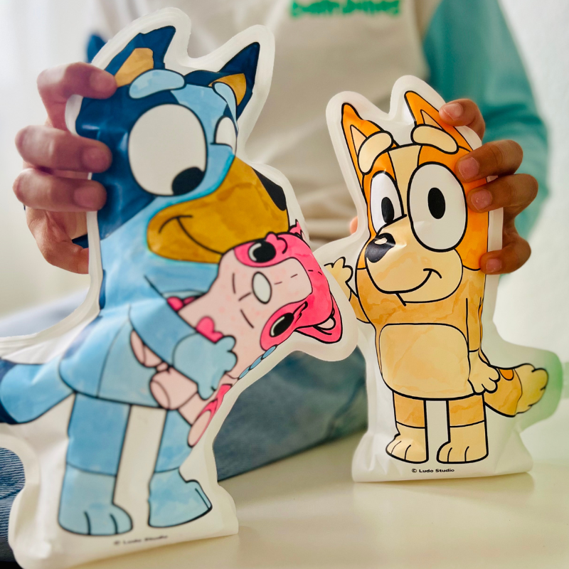 Bluey & Bingo - Aufblasbare Malvorlagen