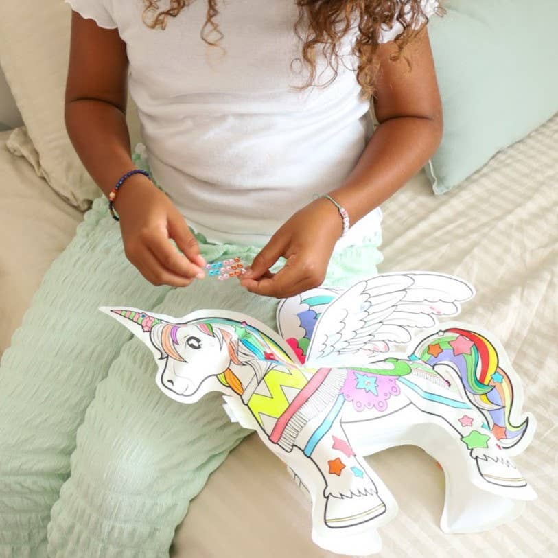Magisches DIY-Einhorn zum Ausmalen, Dekorieren & Aufblasen