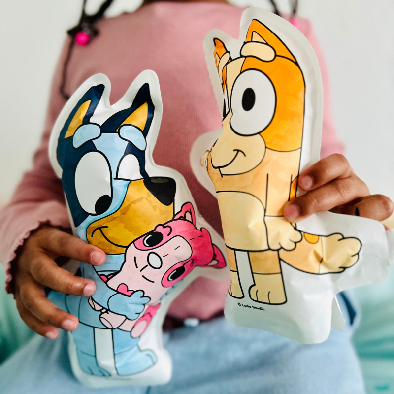 Bluey & Bingo - Aufblasbare Malvorlagen