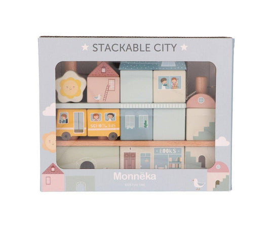 Stadt-Bausteinset – stapelbar, kreativ & dekorativ