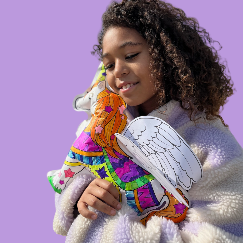 Magisches DIY-Einhorn zum Ausmalen, Dekorieren & Aufblasen