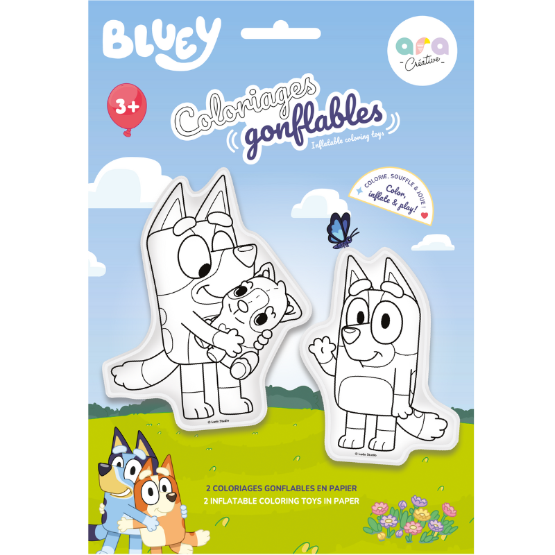 Bluey & Bingo - Aufblasbare Malvorlagen