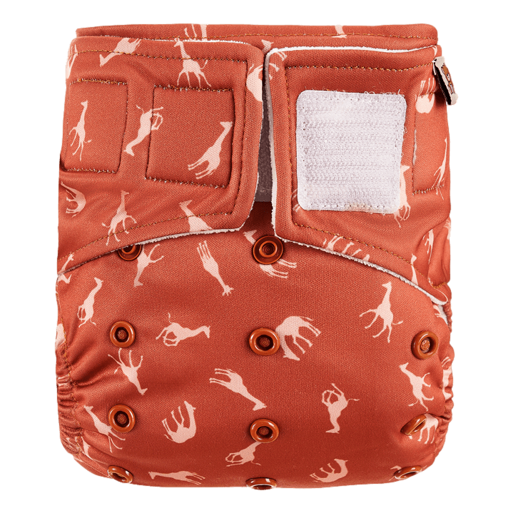 Waschbare Stoffwindel | All-In-One Windel | Einheitsgröße — 4-15 kg | Savanna