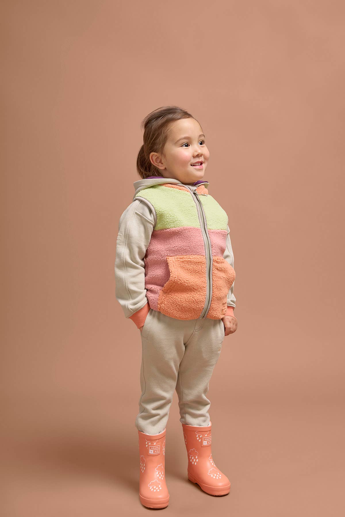 Aurora Pink Borg-Weste