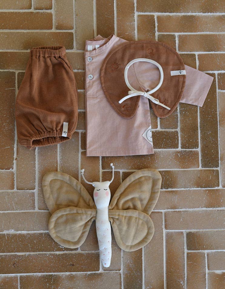 Süße Bloomers – 100% Bio-Musselin-Baumwolle / Mandel