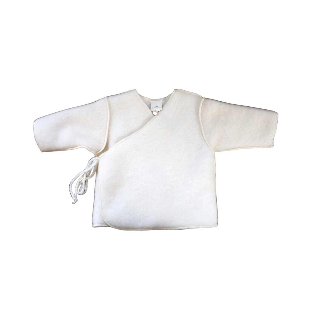 Wolljacke für Babys und Neugeborene — Merinowolle — Beige