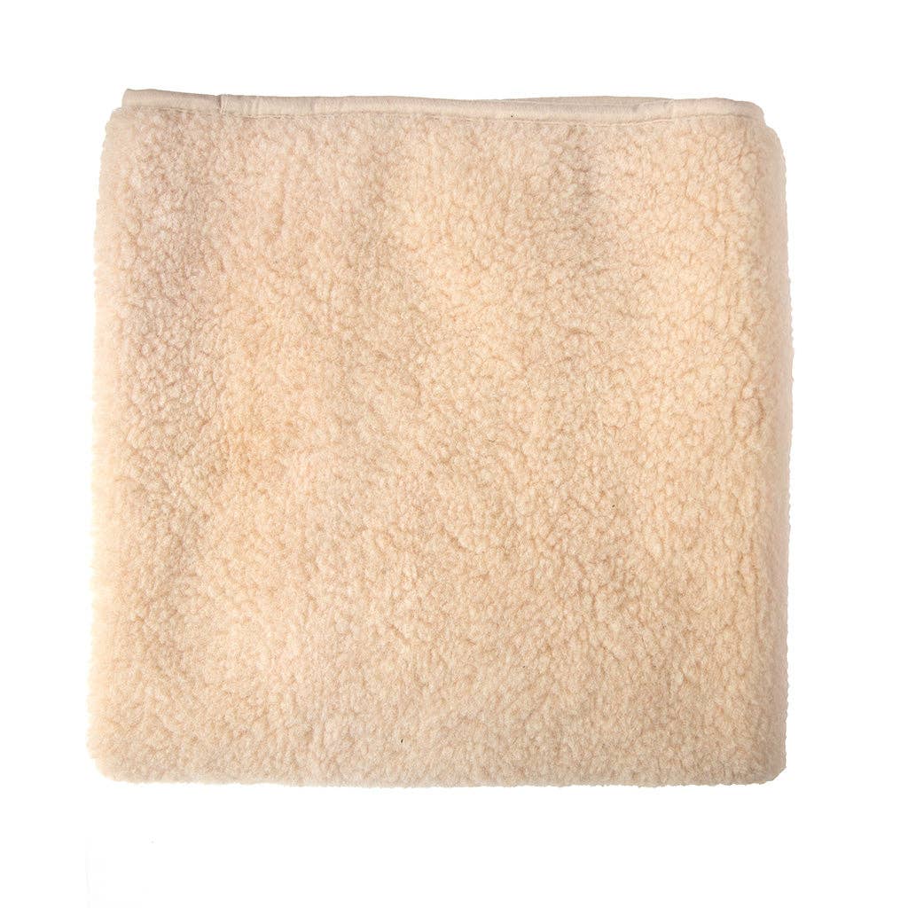 Babydecke aus Merinowolle I Mandel
