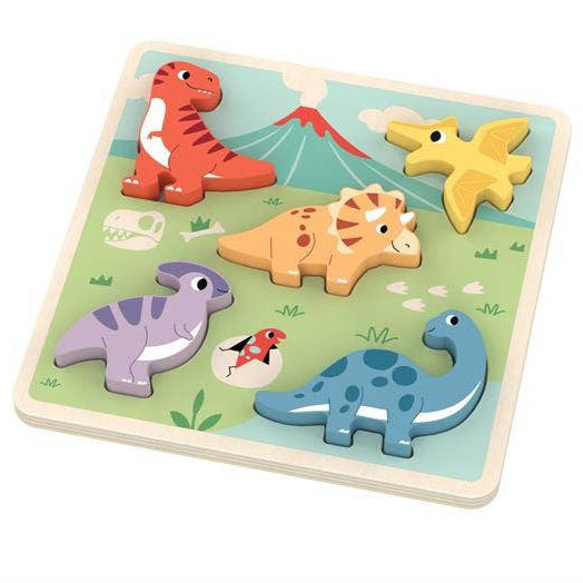 Holzpuzzle „Dinosaurier“ – 5 große Teile