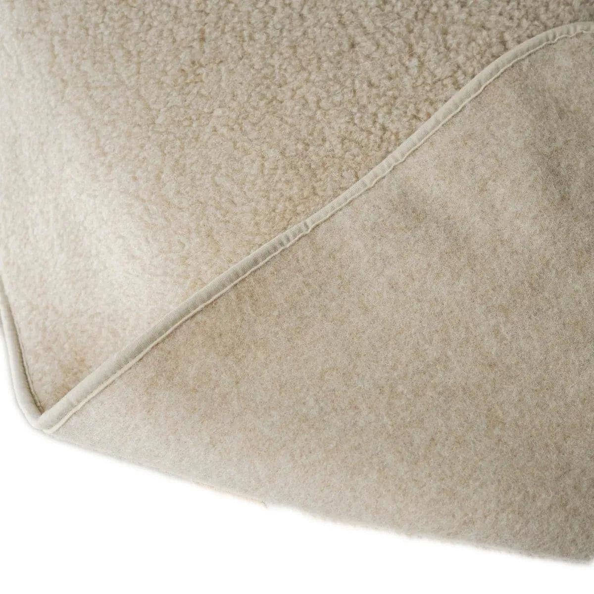 Babydecke aus Merinowolle I Mandel