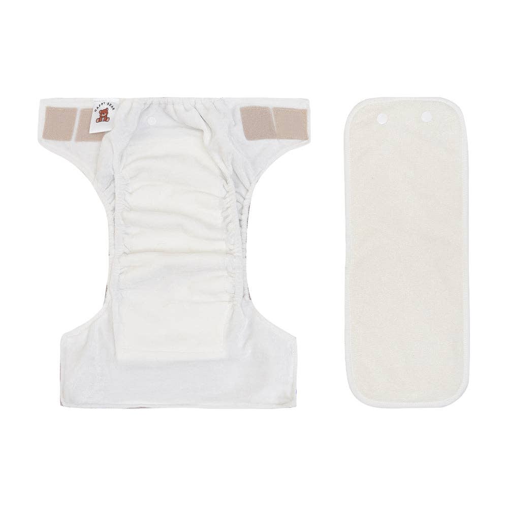 Waschbare Stoffwindel | All-In-One Windel | Nougat