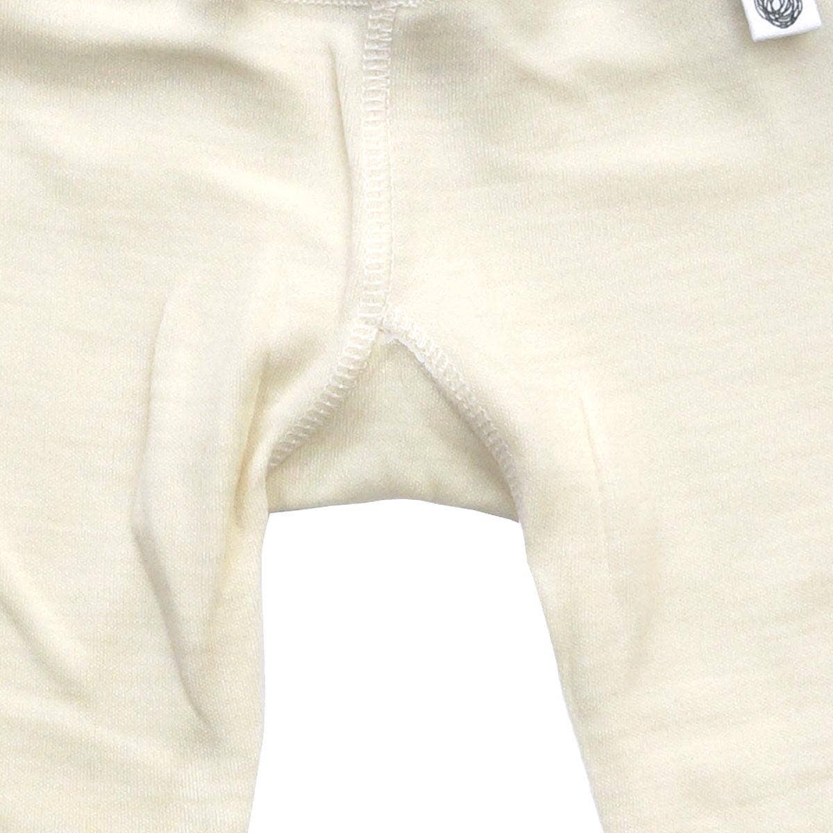Babybody aus 100 % Merinowolle – naturfarben