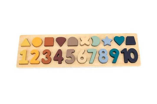 Zahlen- und Formen-Puzzle