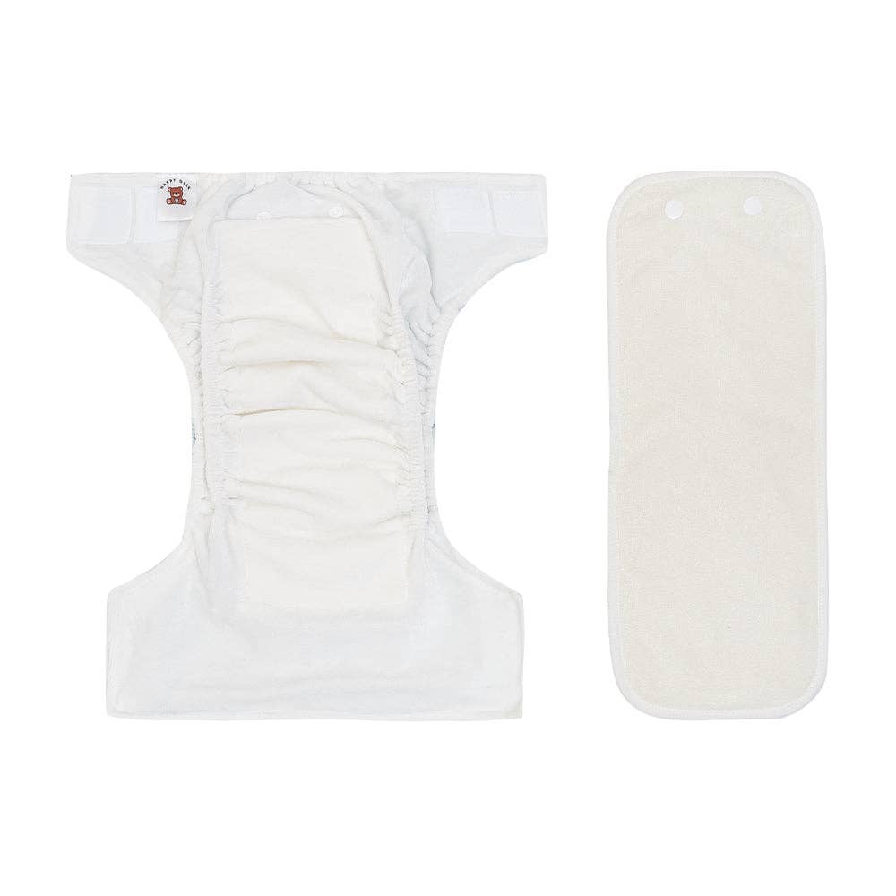 Waschbare Stoffwindel | All-In-One Windel | Einheitsgröße — 4-15 kg | Savanna