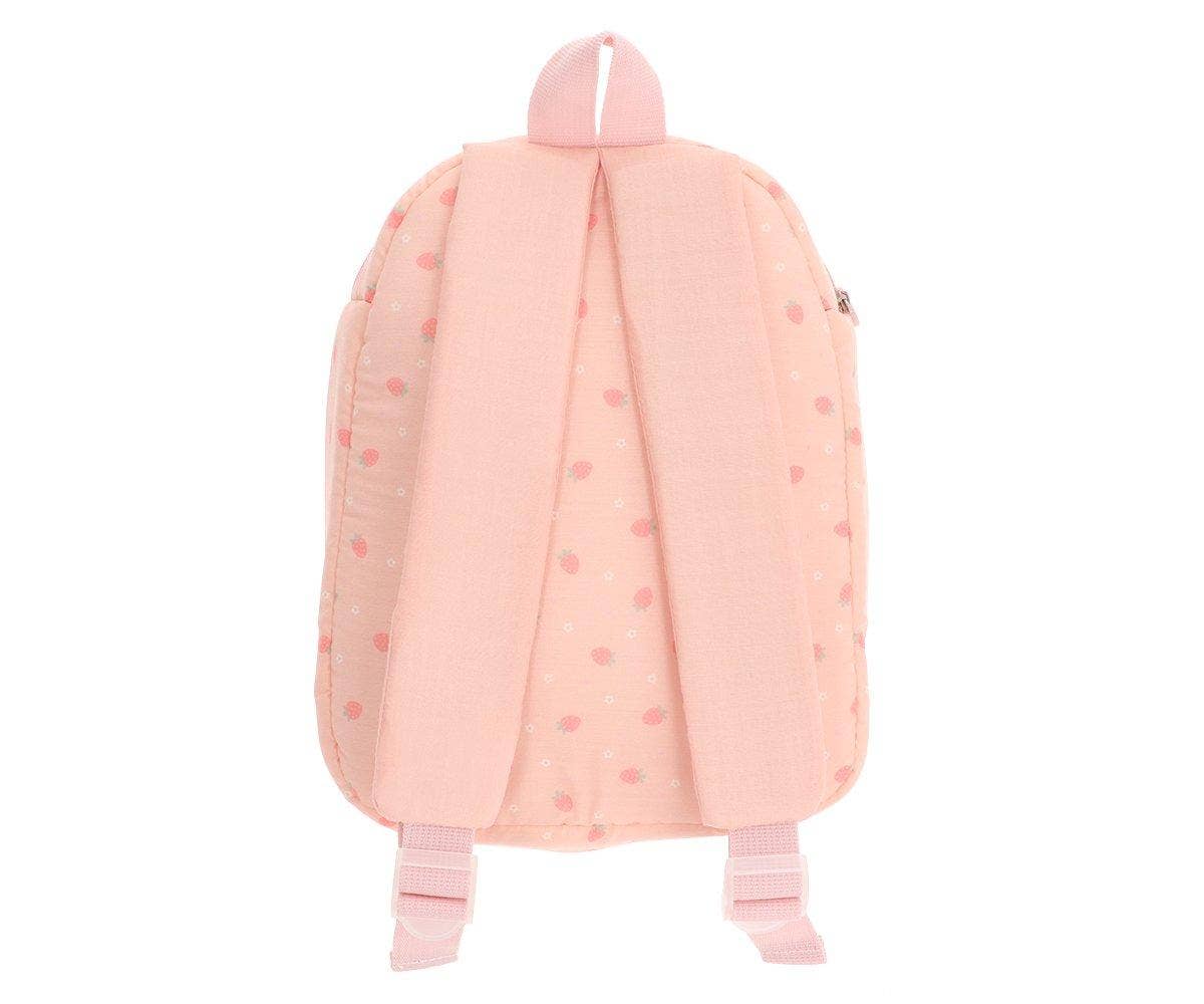 Monnëka Puppenrucksack – perfekt für unterwegs - Erdbeere