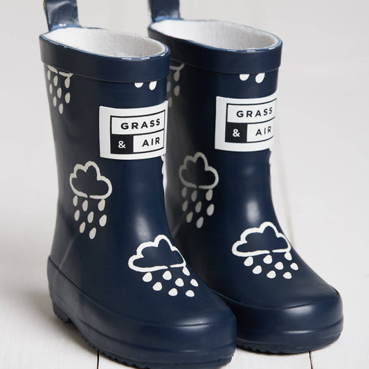 Farbwechselnde Gummistiefel für Kinder – mit Fleecefutter