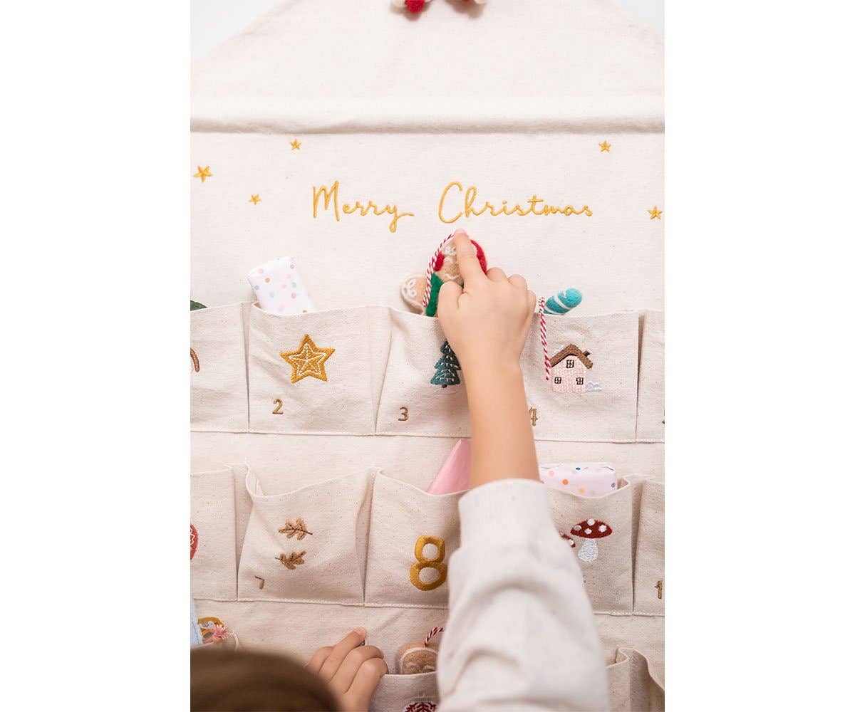 Stoff-Adventskalender – zum Befüllen