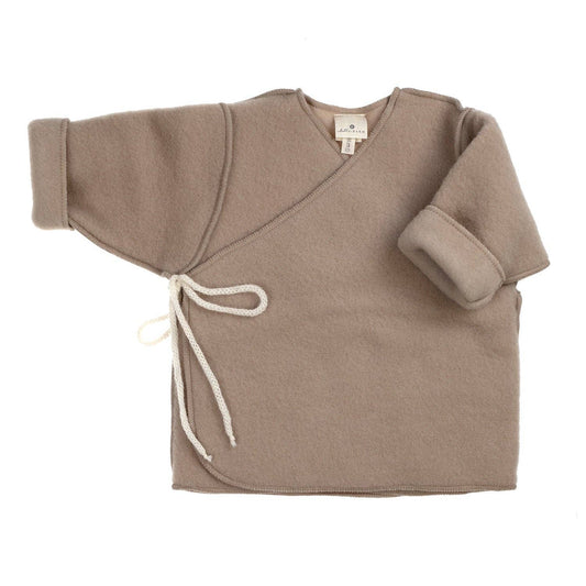 Wolljacke für Babys und Neugeborene — Merinowolle — Beige