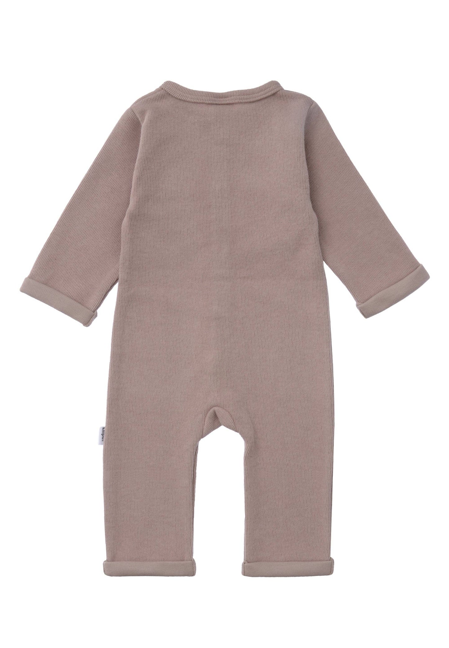 Rib-Strick-Overall – Braun
