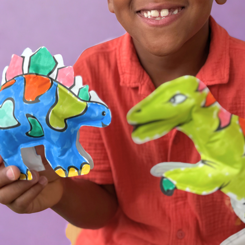 Kreativ-Dinosaurier zum Ausmalen, Aufblasen & Staunen