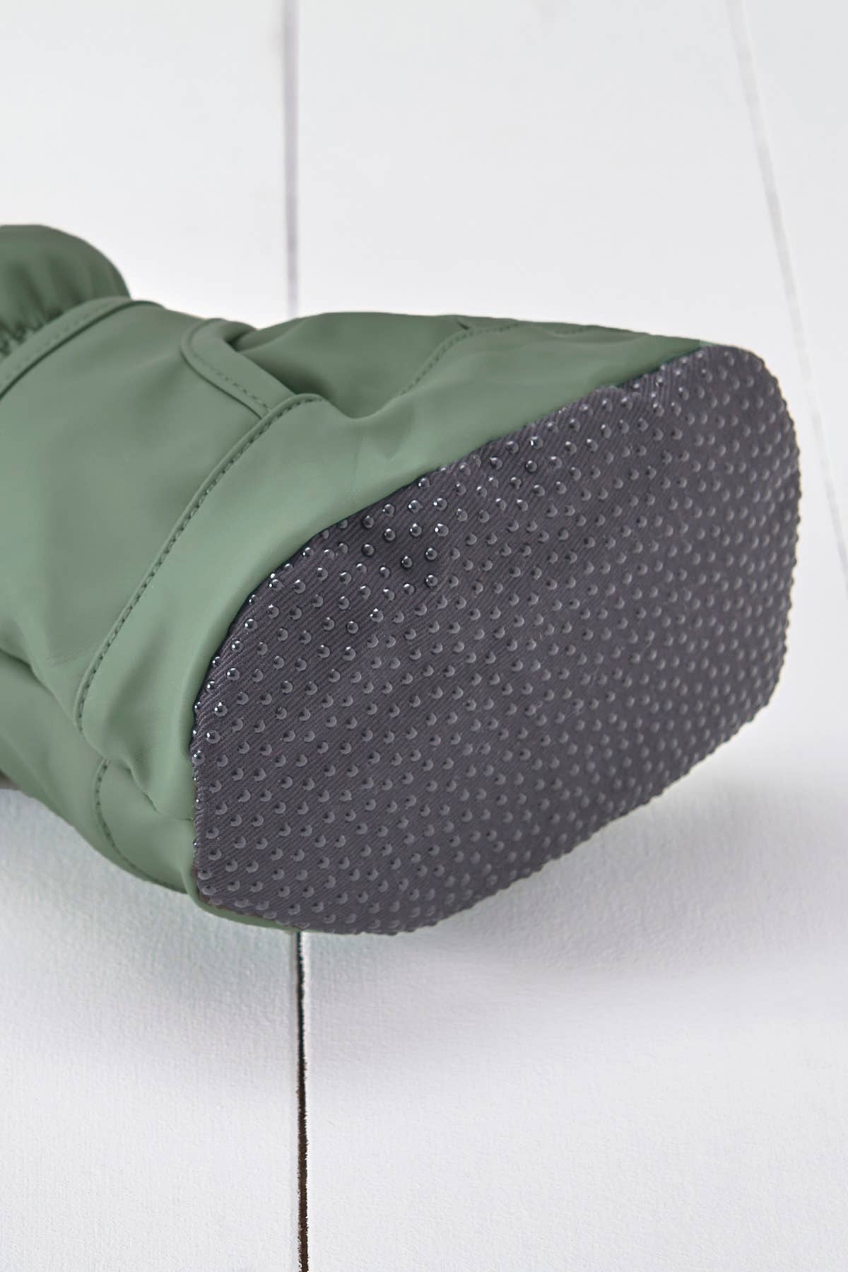 Khakigrüner wasserdichter PU-Stiefel