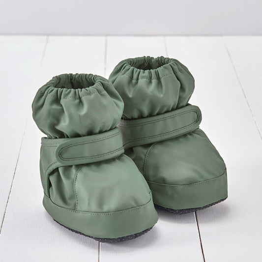 Khakigrüner wasserdichter PU-Stiefel