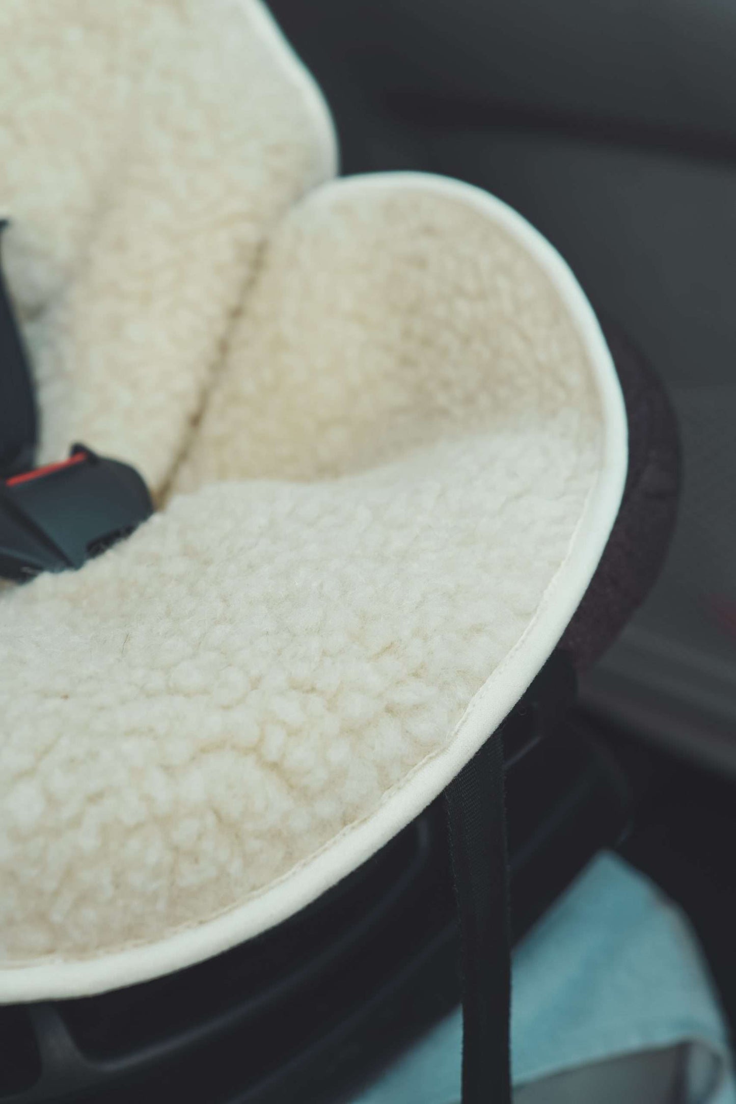 Merinowolle-Unterleger für Buggy & Maxi-Cosi – Natur