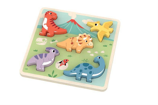 Holzpuzzle „Dinosaurier“ – 5 große Teile
